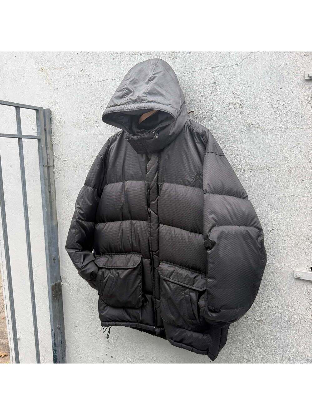 Stussy Black Down Jacket 2000s